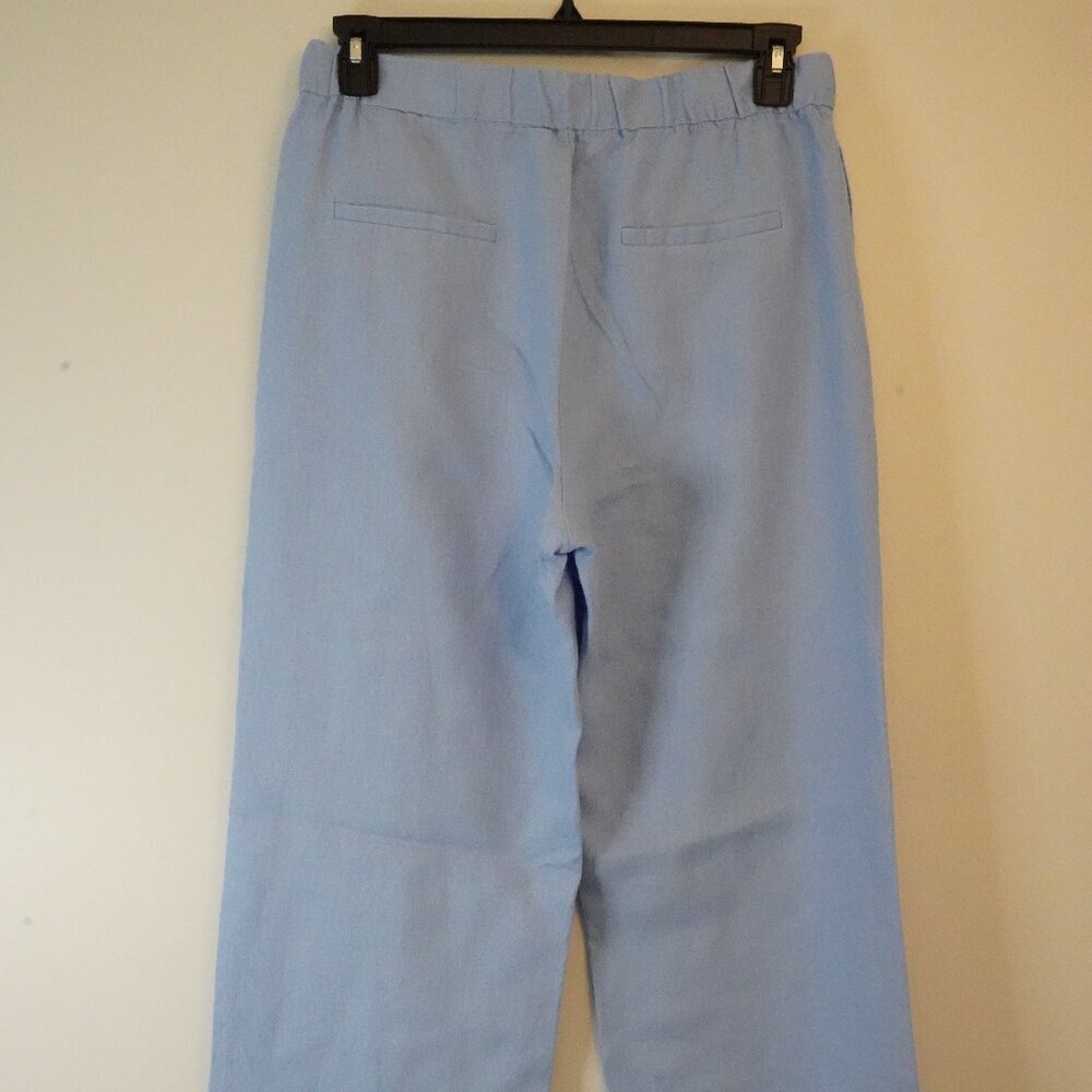 Mng By Mango, 100% Linen Drawstring Trouser Pants… - image 4